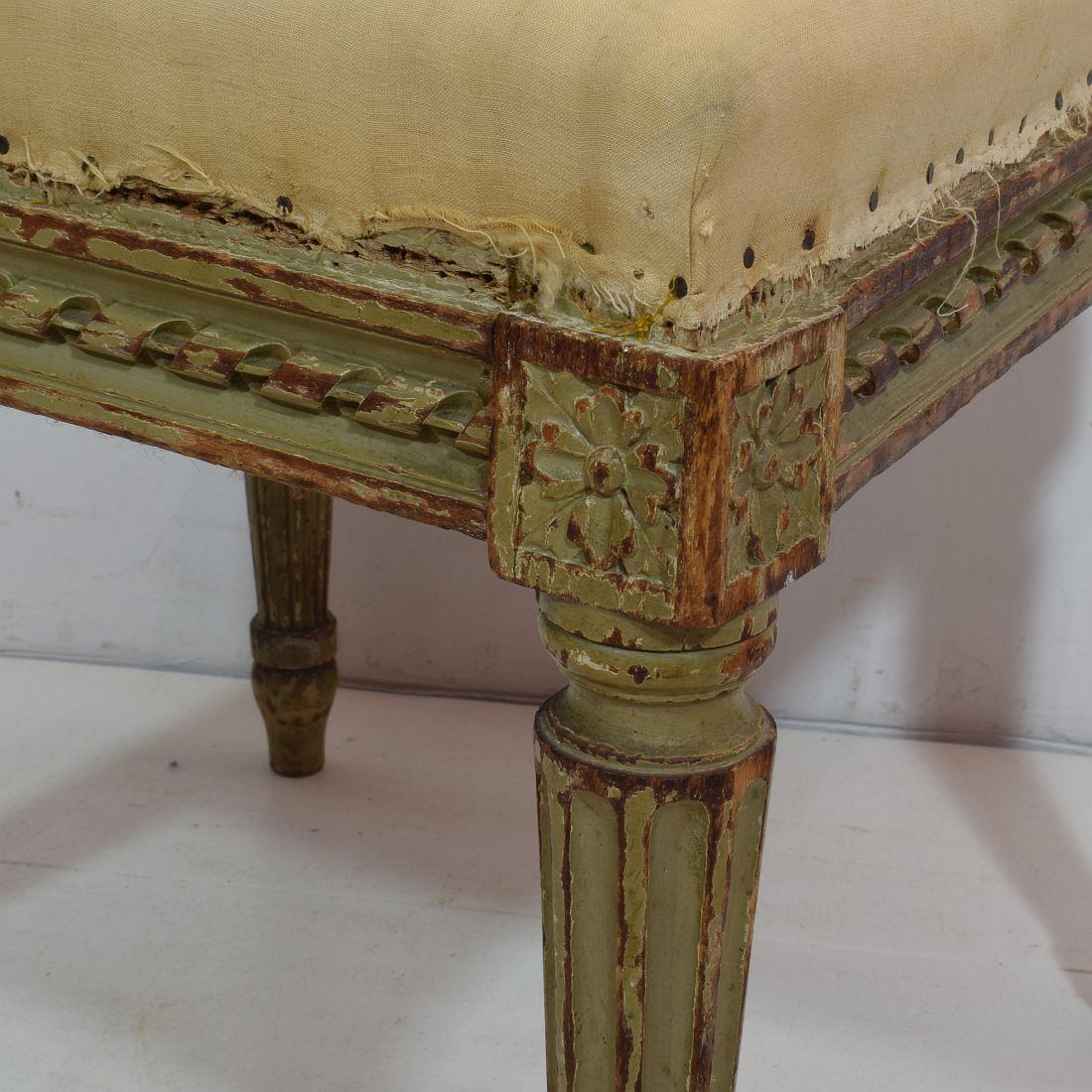 Pair of 19th Century French Painted Louis XVI Style Side Chairs 1