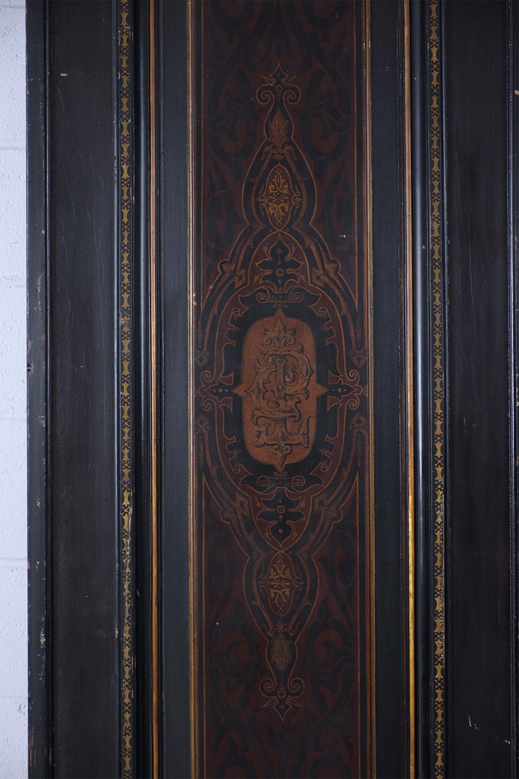 Pair of French Painted Paneling Doors 8