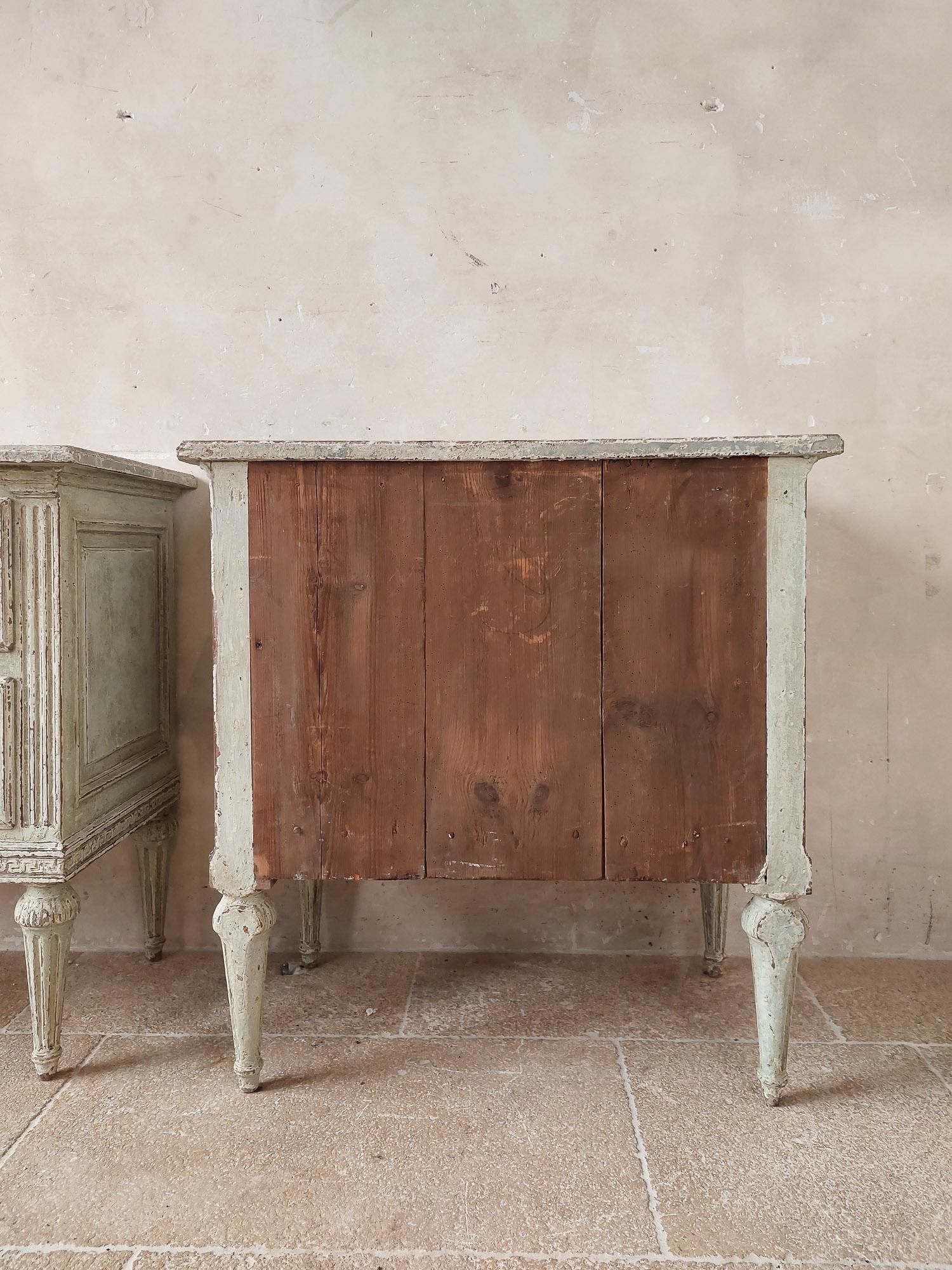 Pair of 19th Century French Patinated Bedside Tables 11