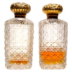 Antique Pair of 19th Century French Perfume Bottles