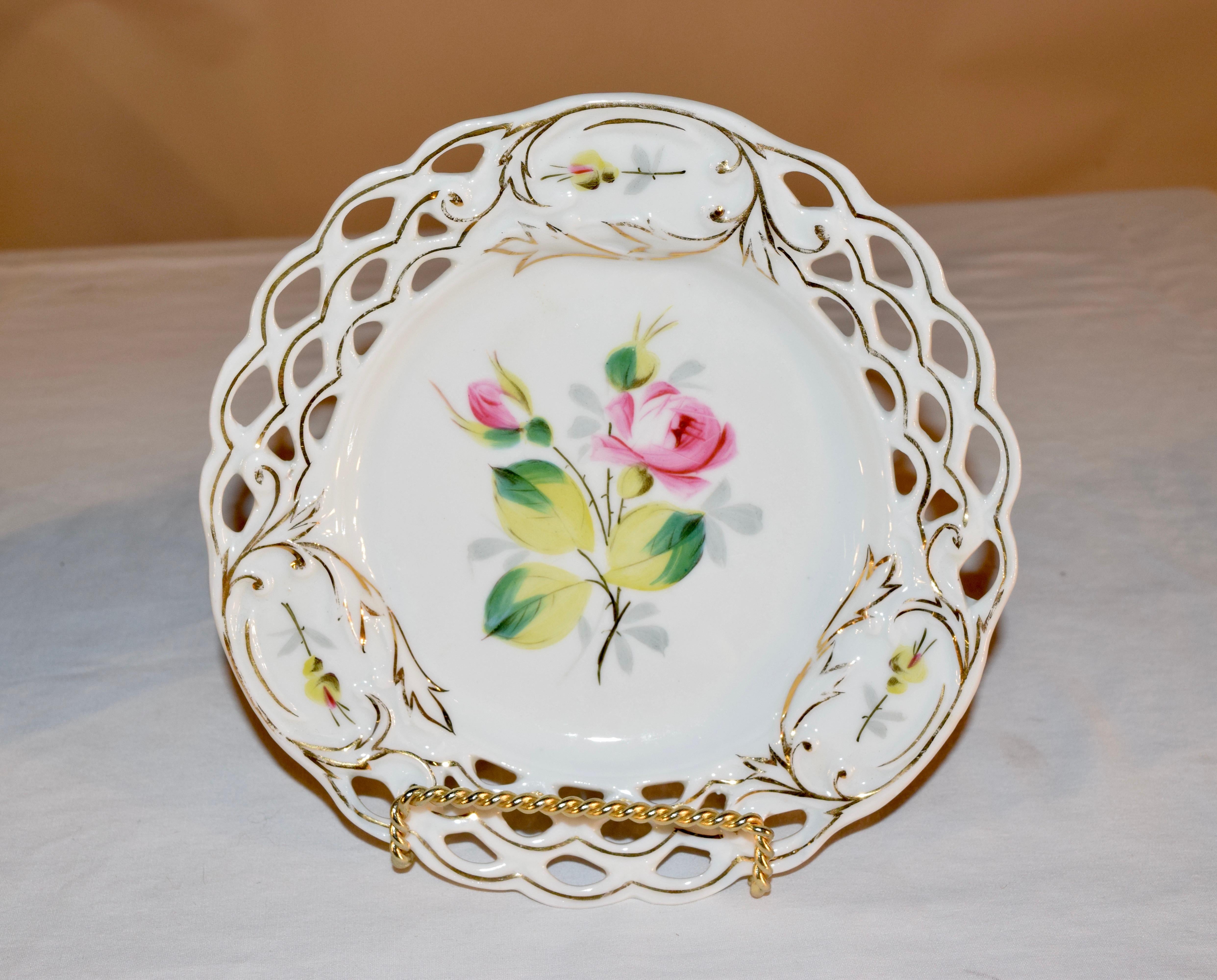 Porcelain Pair of 19th Century French Plates