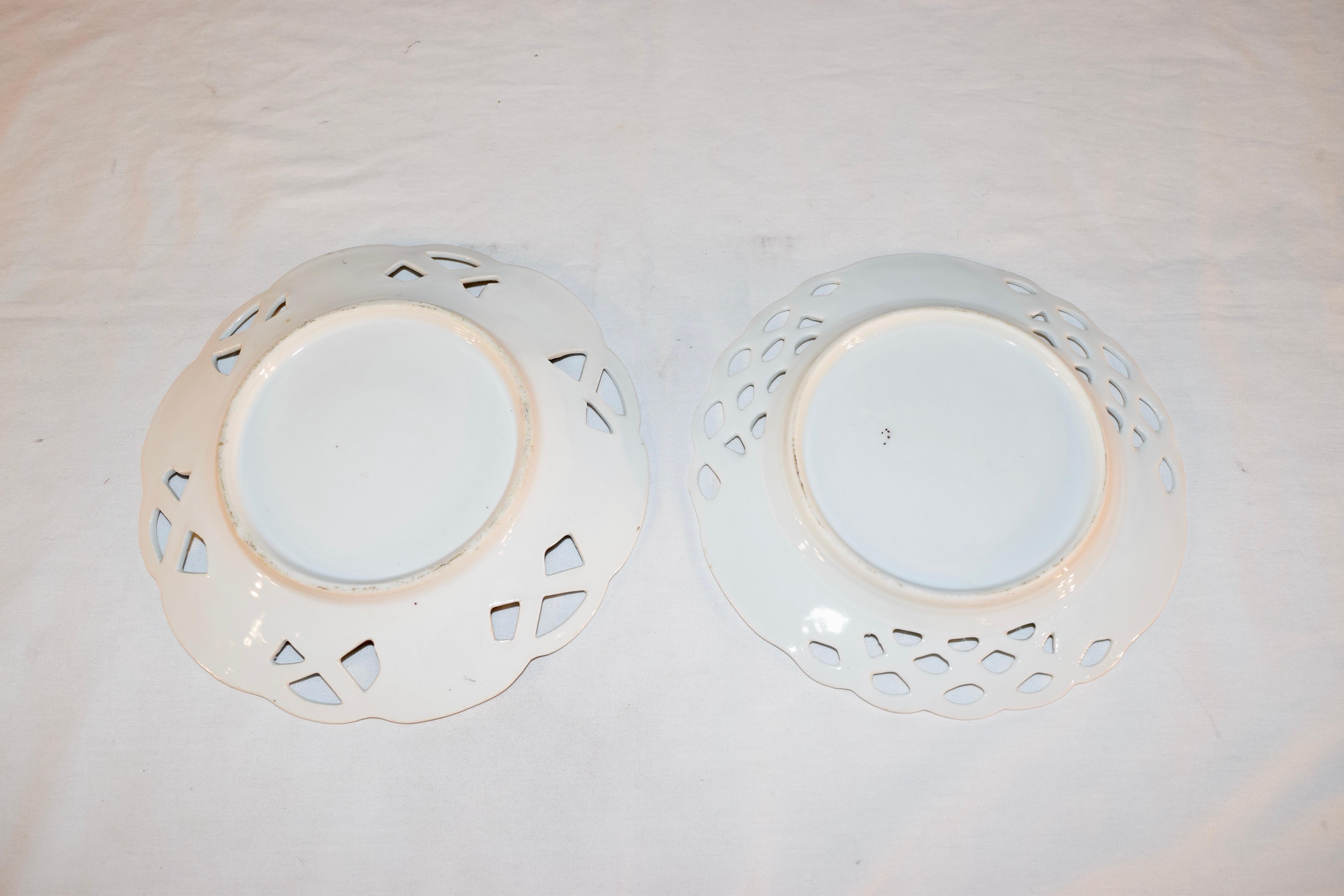 Pair of 19th Century French Plates 1