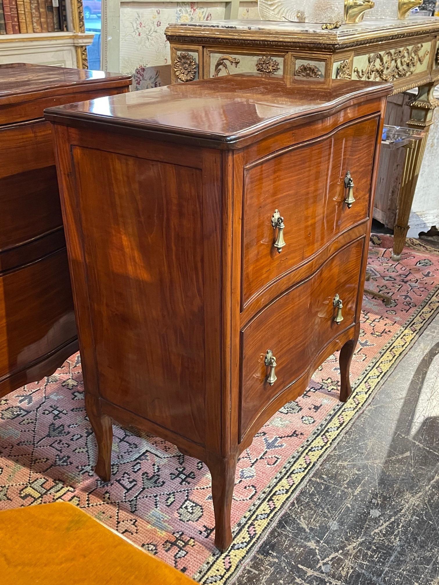 Pair of 19th Century French Polished Mahogany Side Tables 3
