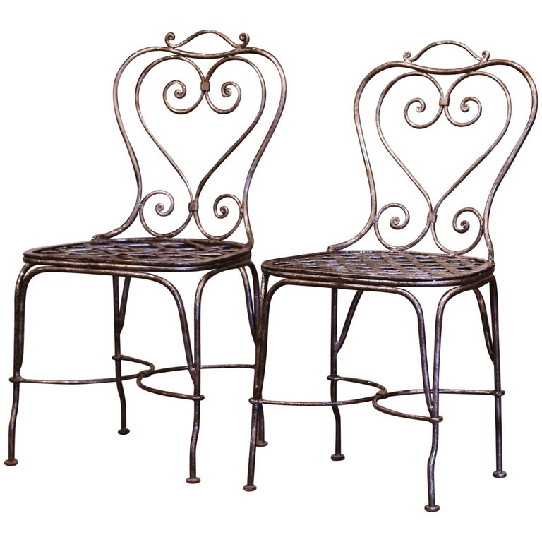 Fauteuil De Jardin Métal Blanc Style Campagne – Chaise En Fer Avec Accoudoirs (Palazzo INT)
