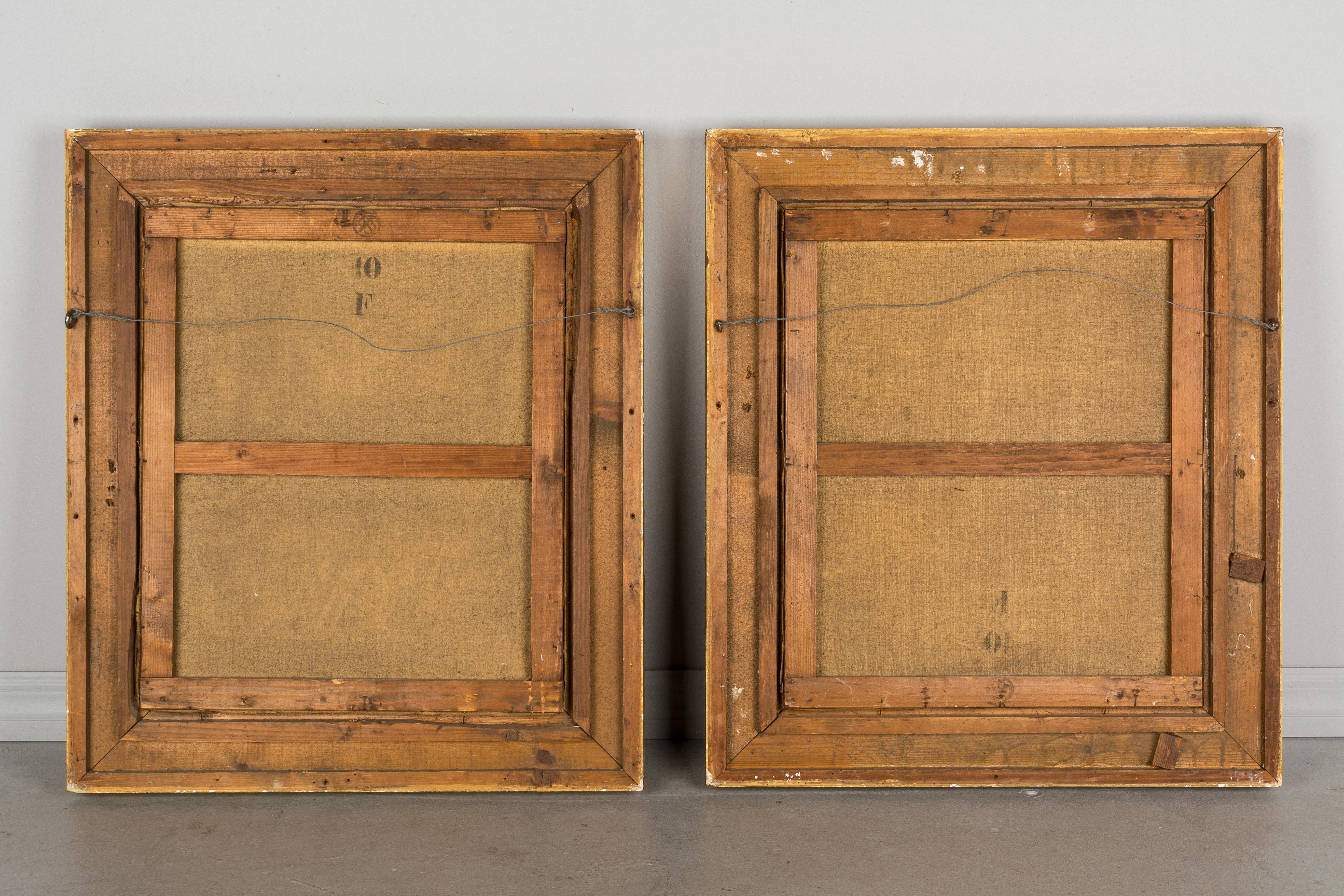 Pair of 19th Century French Portraits For Sale 1