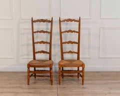Pair of 19th Century French Provençal Nurse’s Chairs in Beechwood