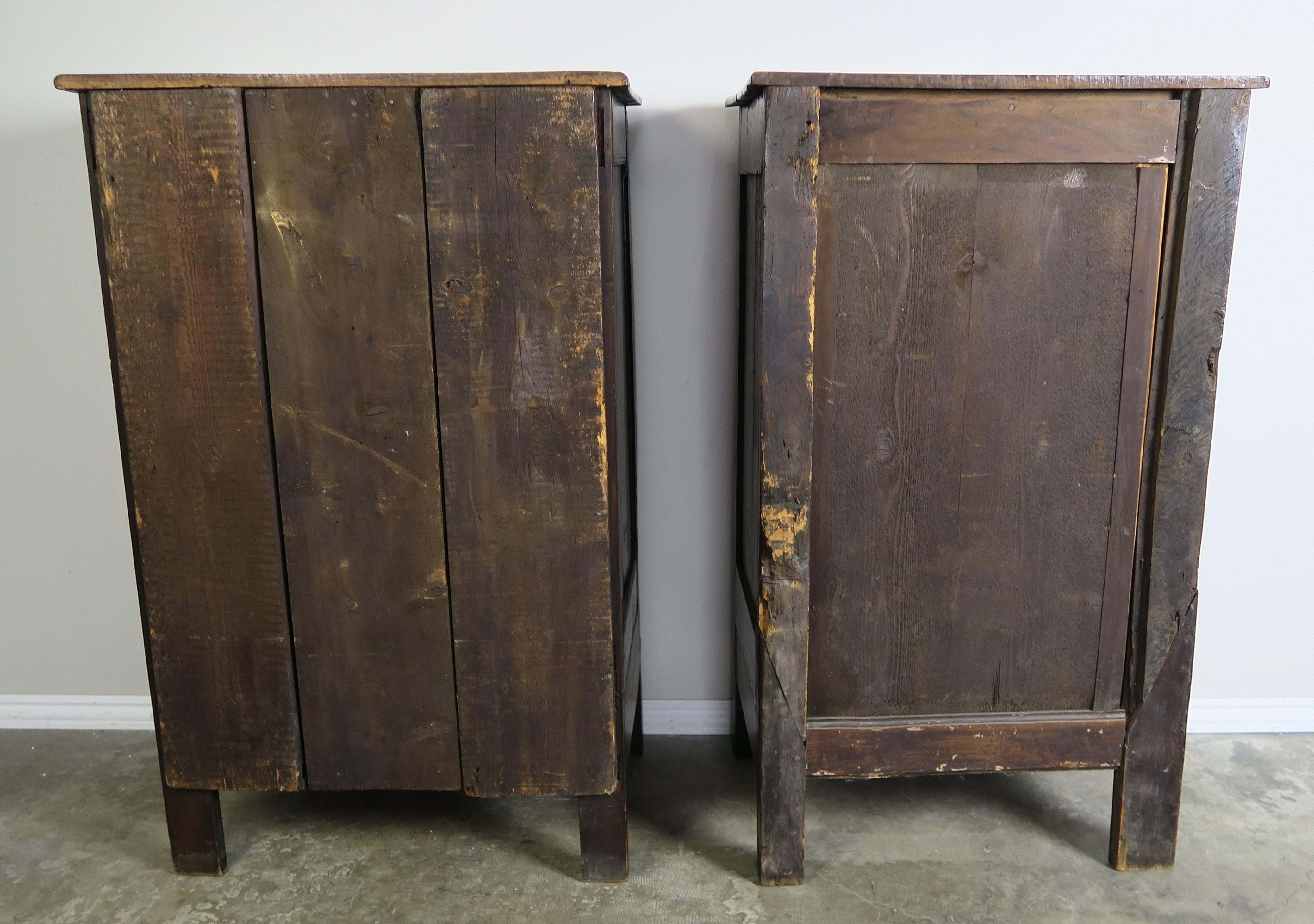 Pair of 19th Century French Provincial Style Walnut Cabinets 8