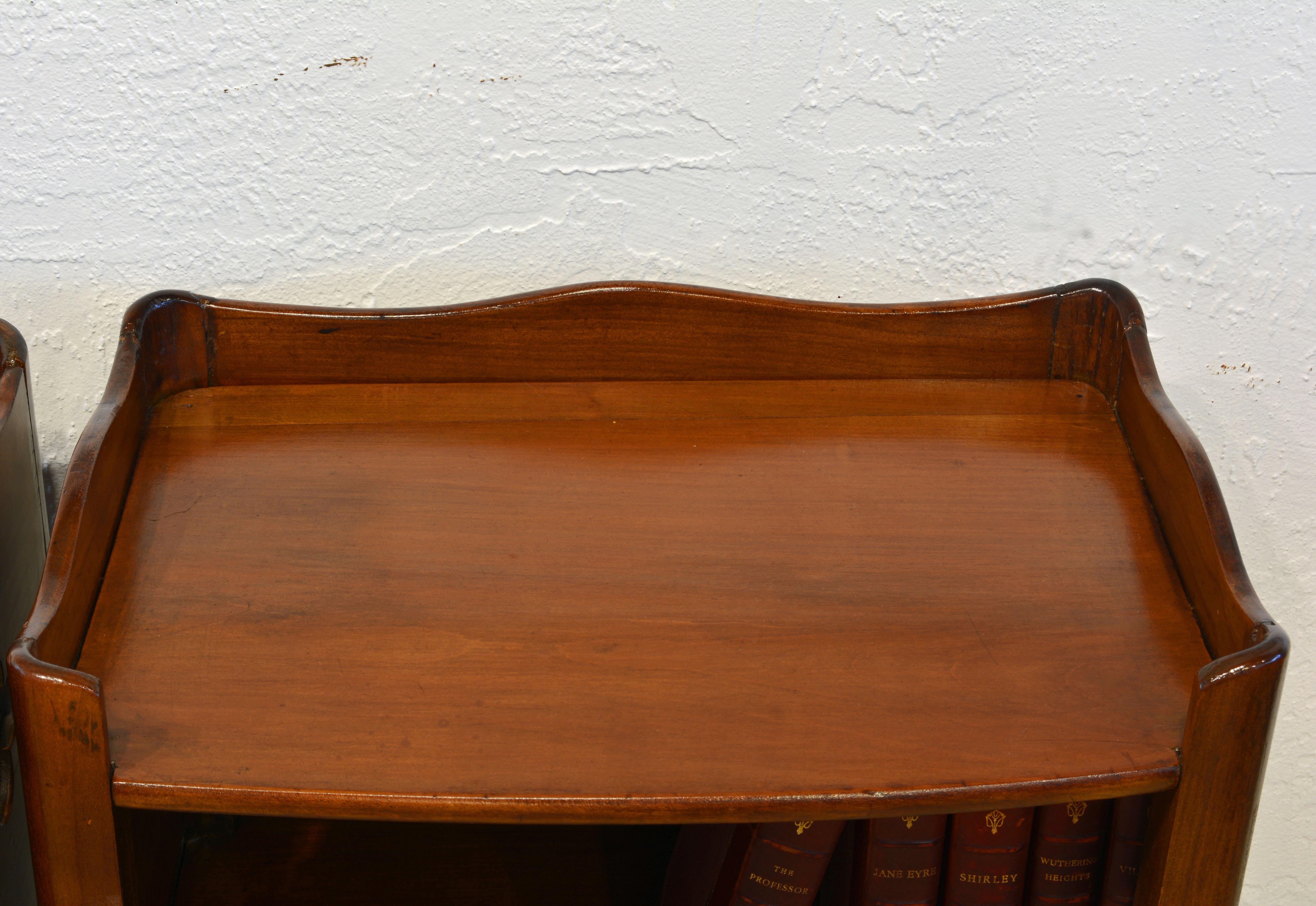 Pair of 19th Century French Provincial Walnut One-Drawer Side Tables or Stands 6