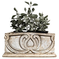 Antique Pair of 19th Century French Rectangular Planters