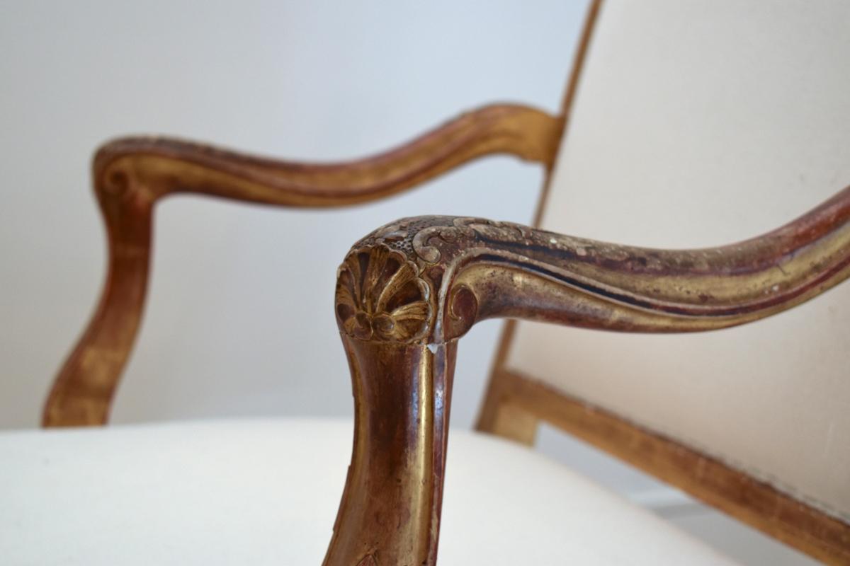 Paire de Fauteuil Régence français du 19ème siècle en vente 3