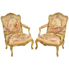Pair of 19th Century French Salon Armchairs