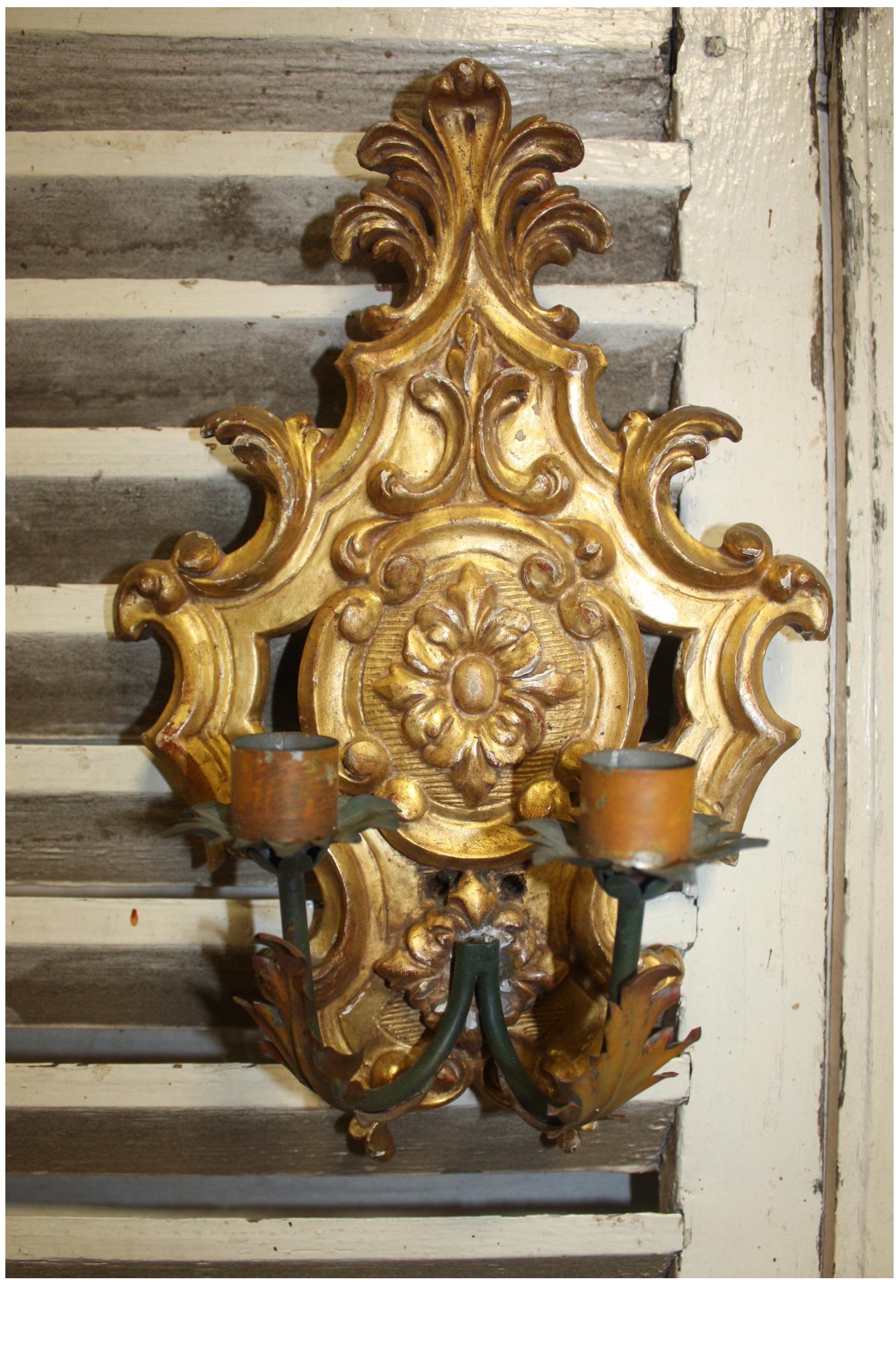 Louis XIV Pair of 19th Century French Sconces