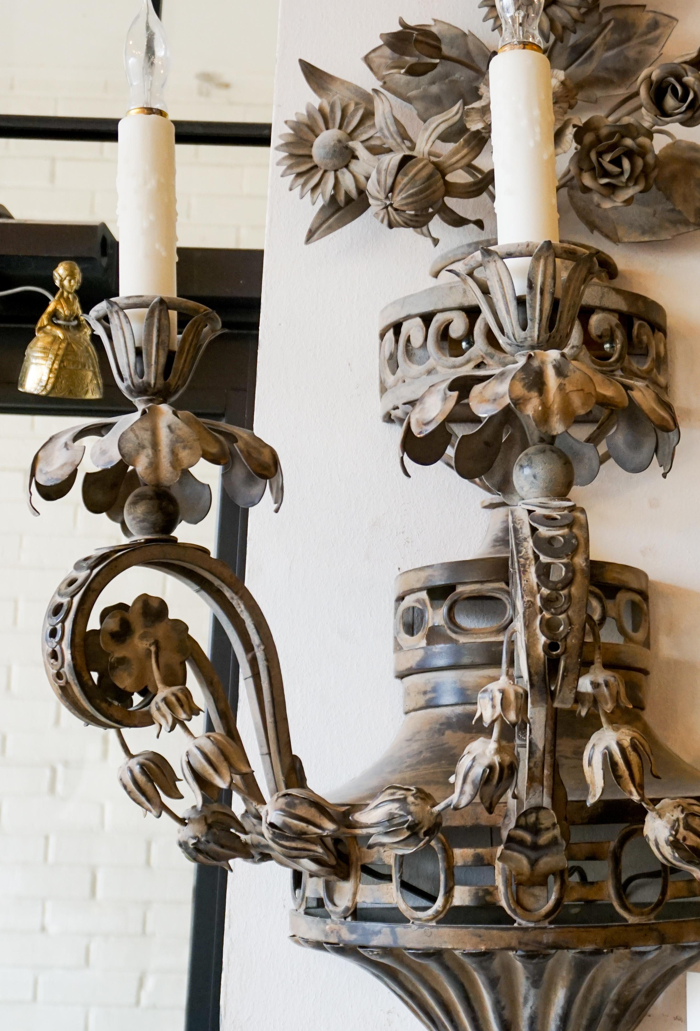 Pair of 19th Century French Sconces In Good Condition In Dallas, TX