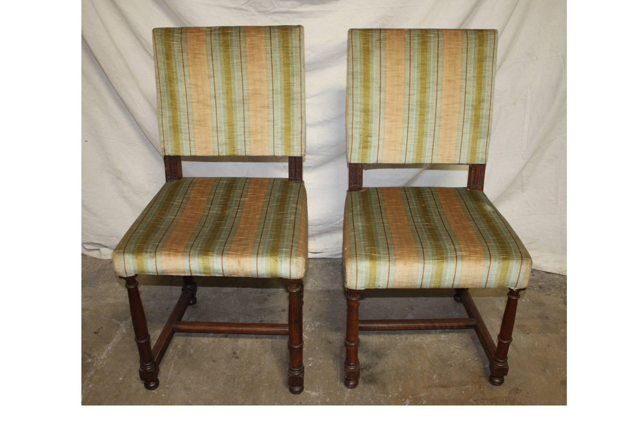 Pair of 19th century French side chairs.