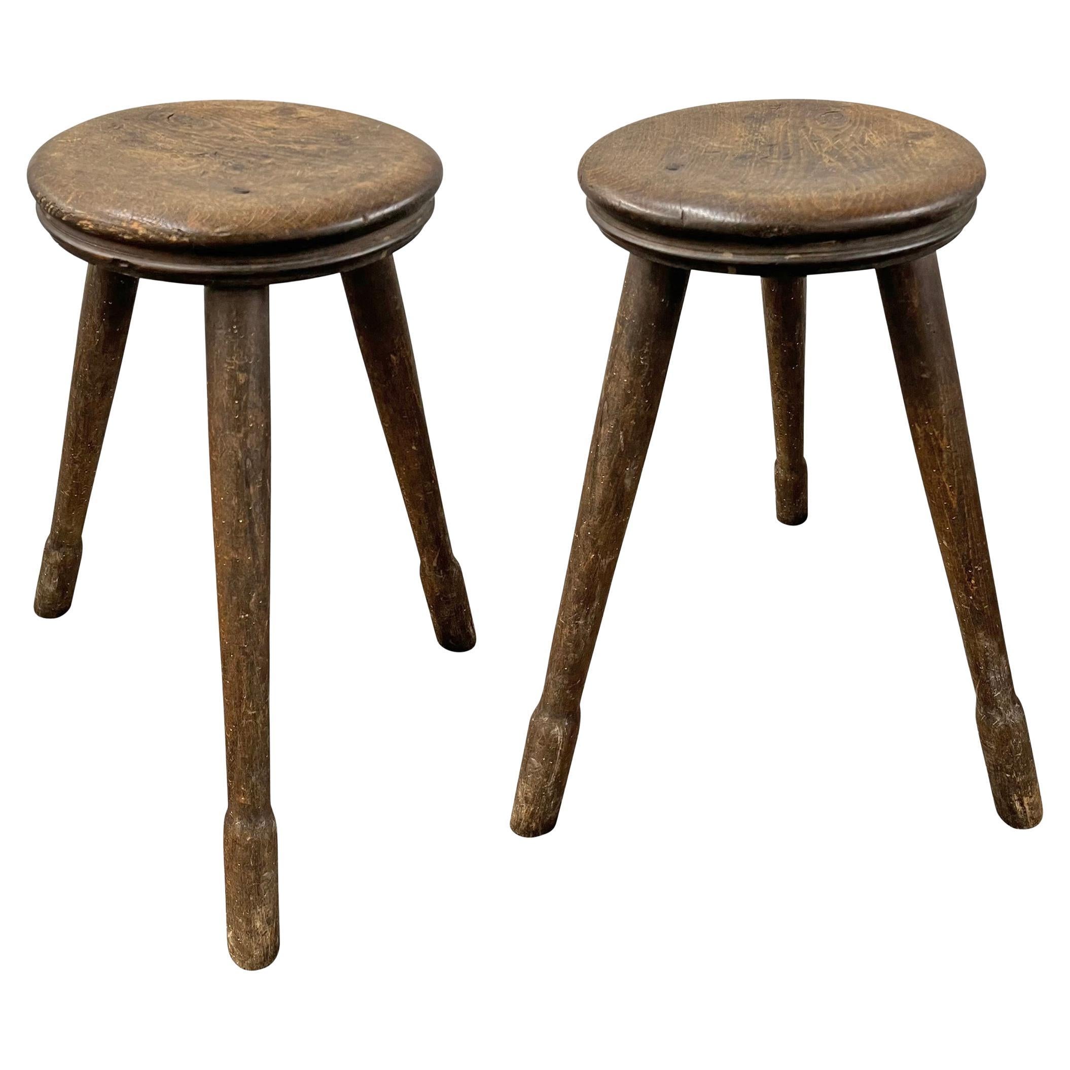 Pair of 19th Century French Stools For Sale