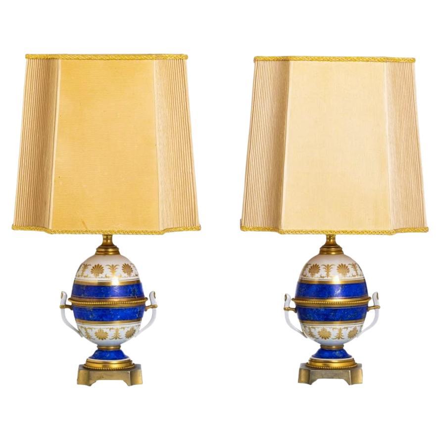 Paire de lampes de table françaises du XIXe siècle en vente