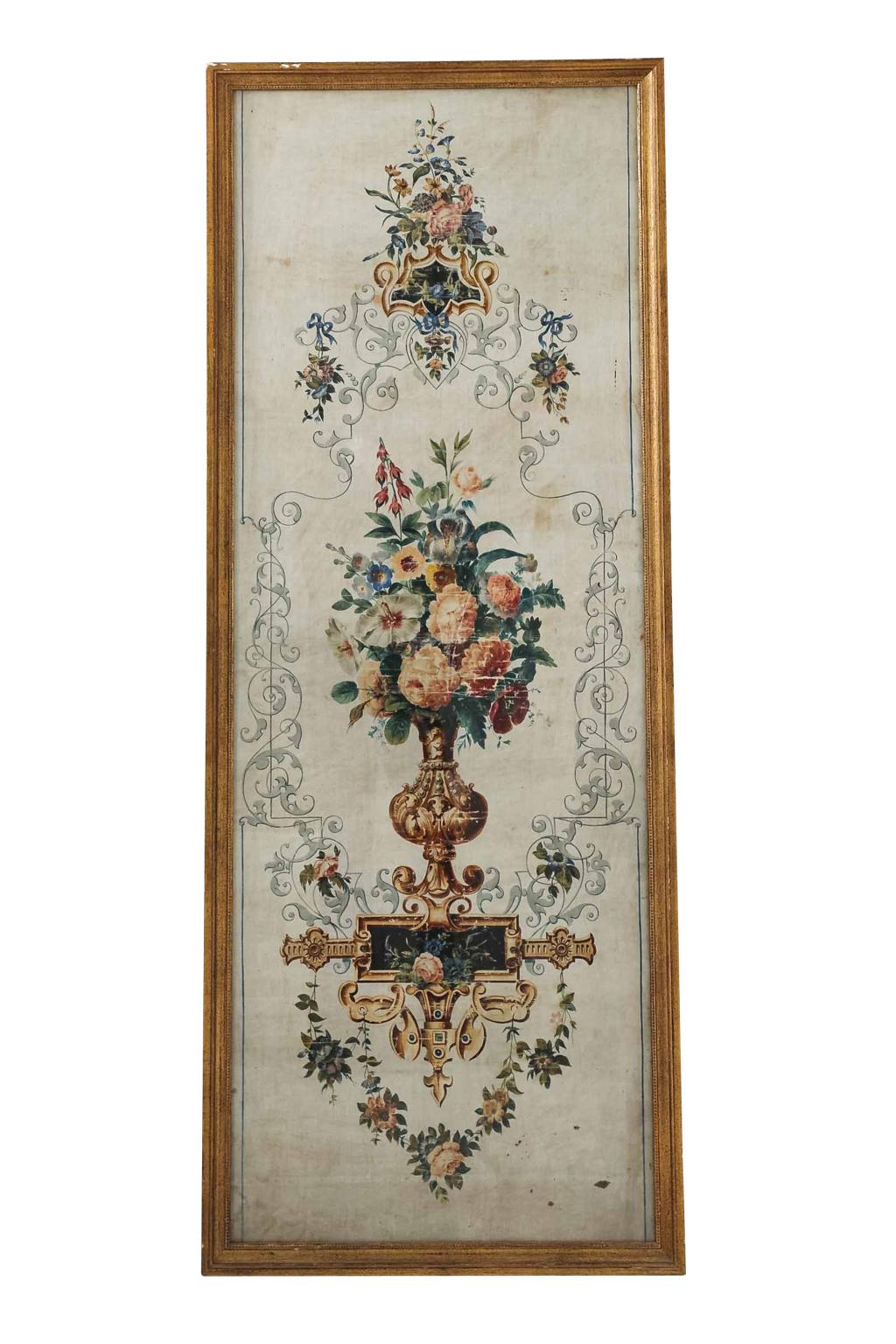 Pair of 19th Century French Tapestry Panels on Linen 4