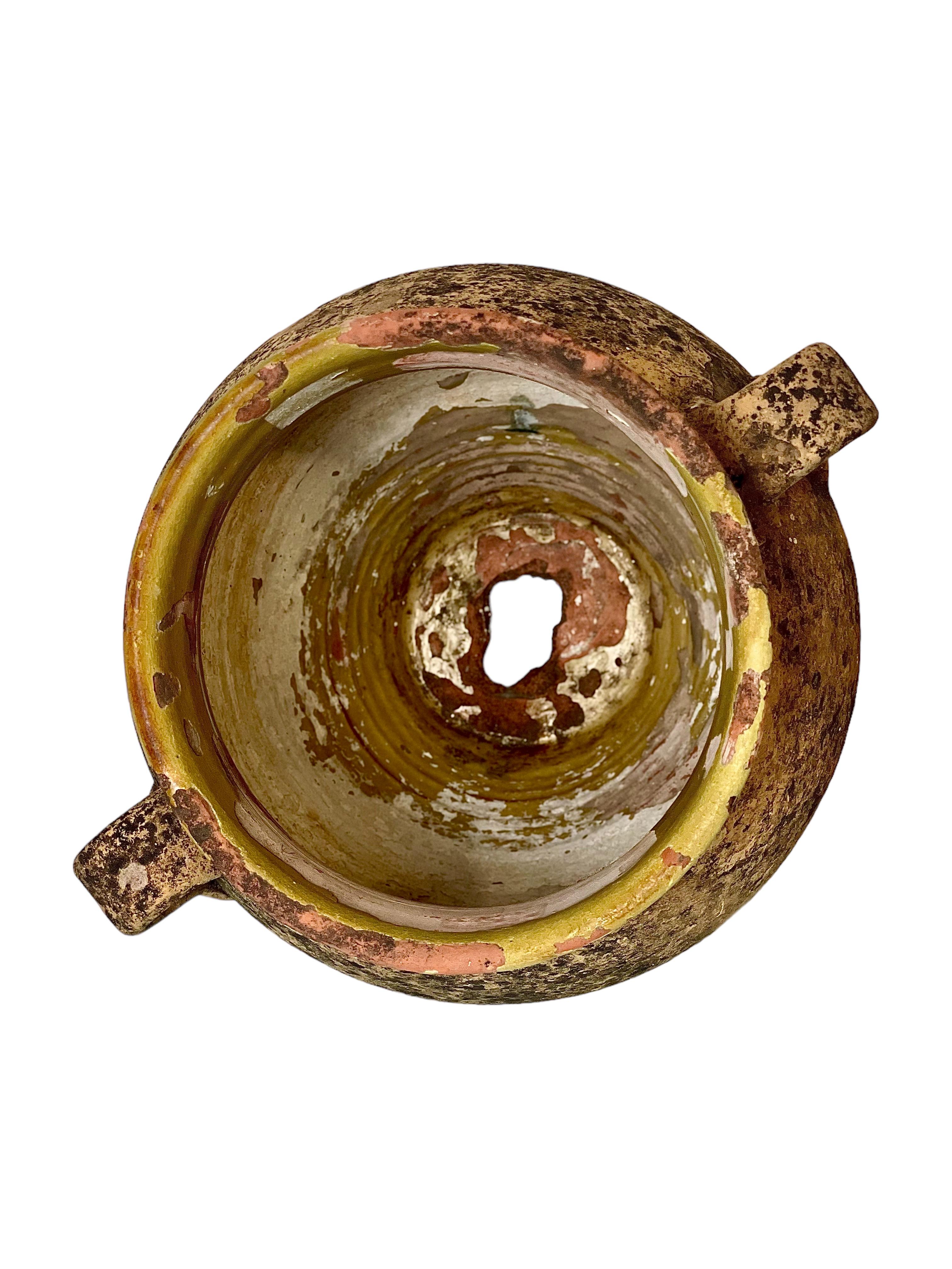XIXe siècle Paire de pots à confits en terre cuite française du 19e siècle en vente