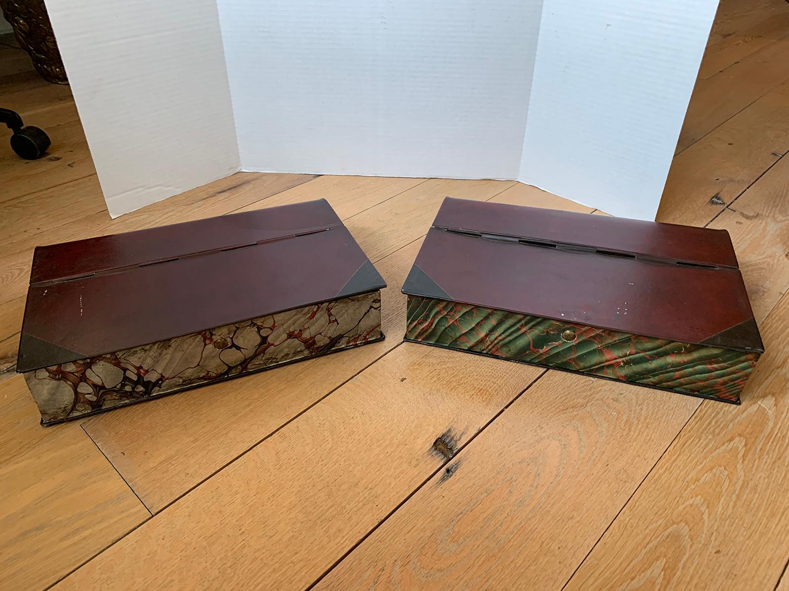 Pair of 19th Century French Tole Document Boxes For Sale 10