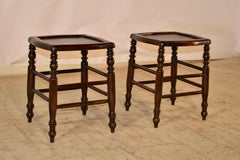 Pair of 19th Century French Turned Stools