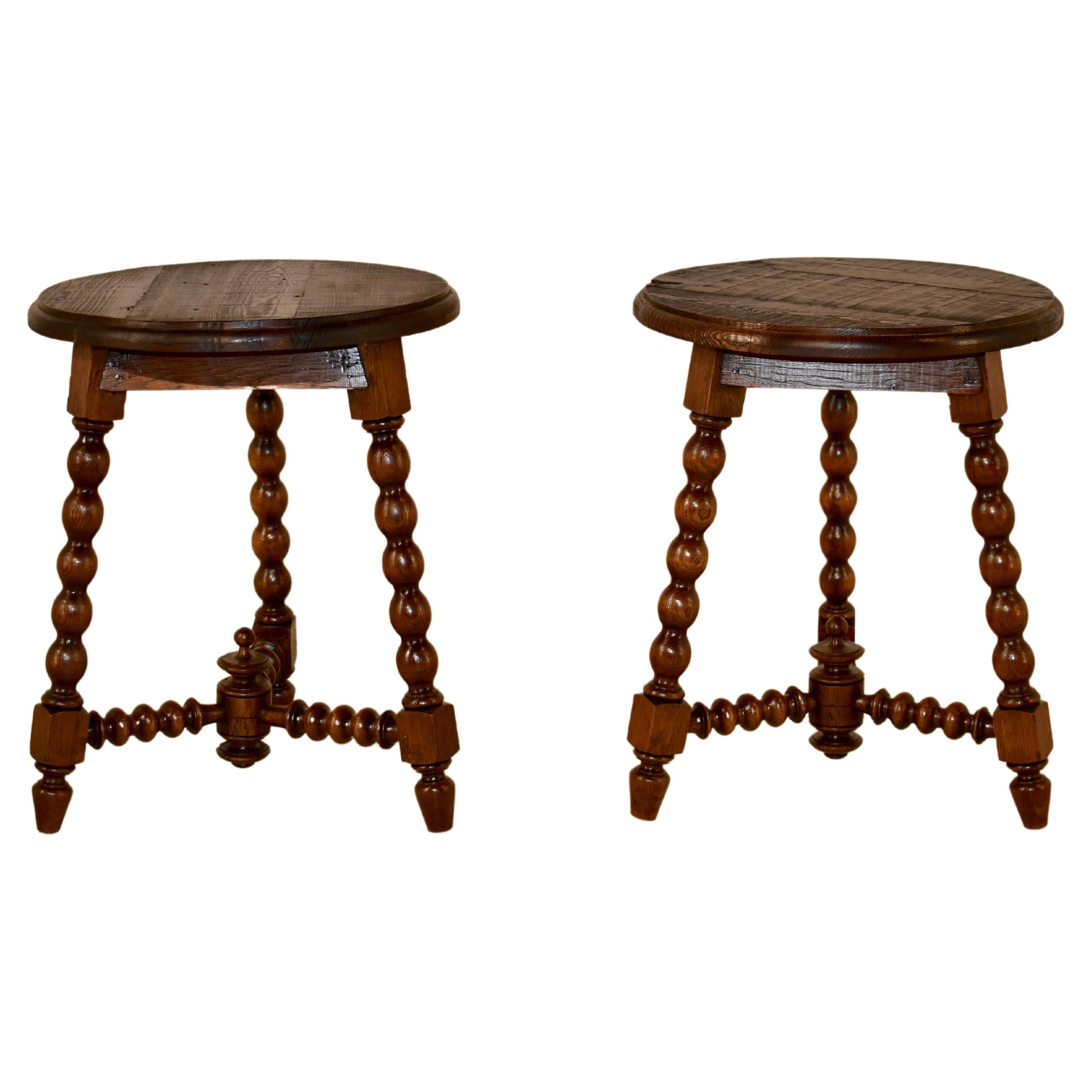 Pair of 19th Century French Turned Stools