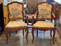 Pair of 19th Century French Walnut Armchairs