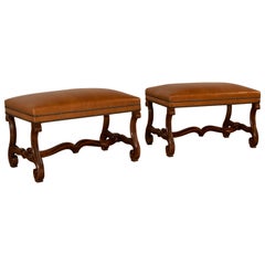 Pair of 19th Century French Walnut Benches