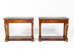 Pair of 19th Century French Walnut Console Tables
