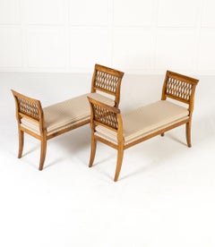 Pair of 19th Century French Walnut Window Seats