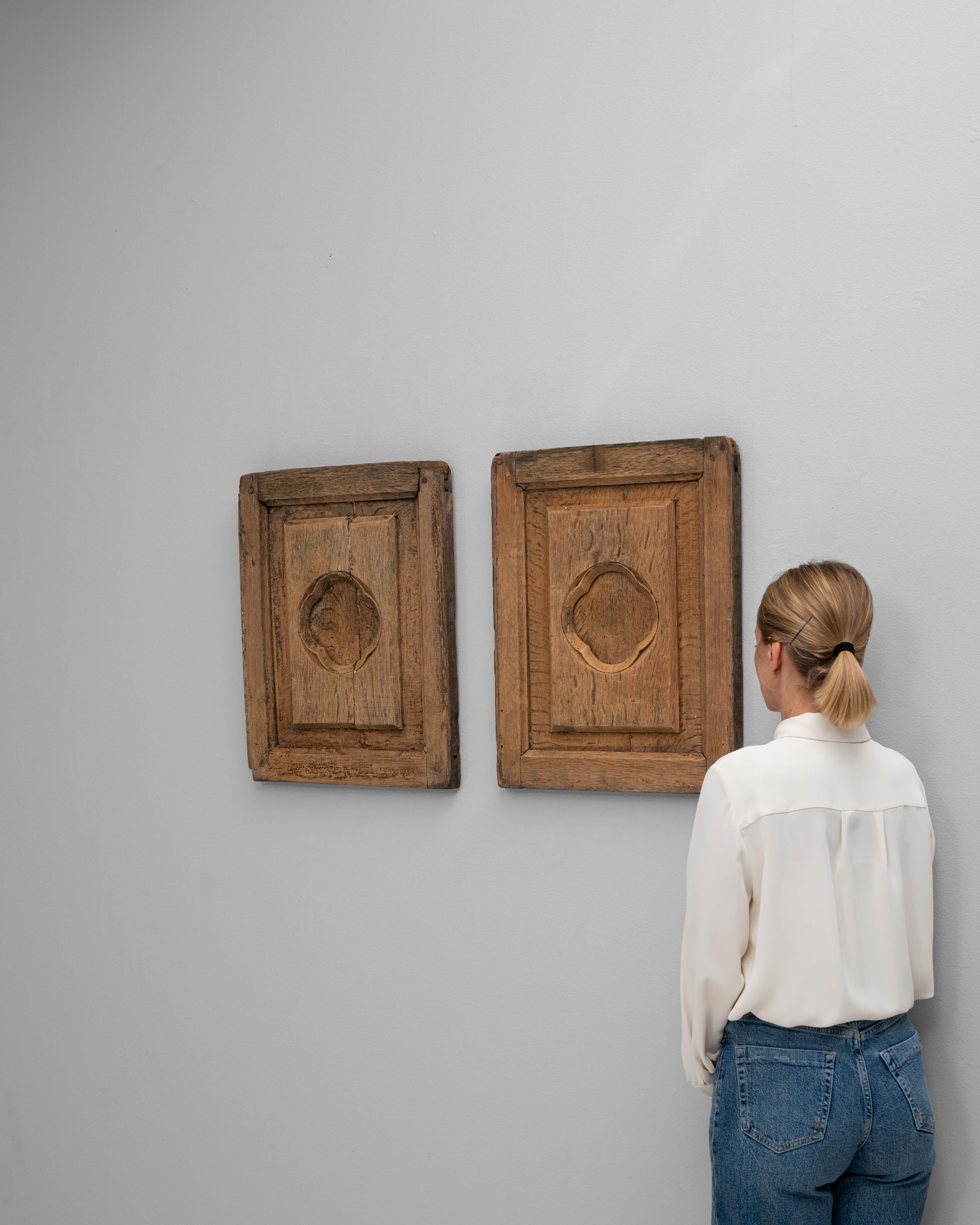 XIXe siècle Paire de décorations murales en bois françaises du 19e siècle en vente