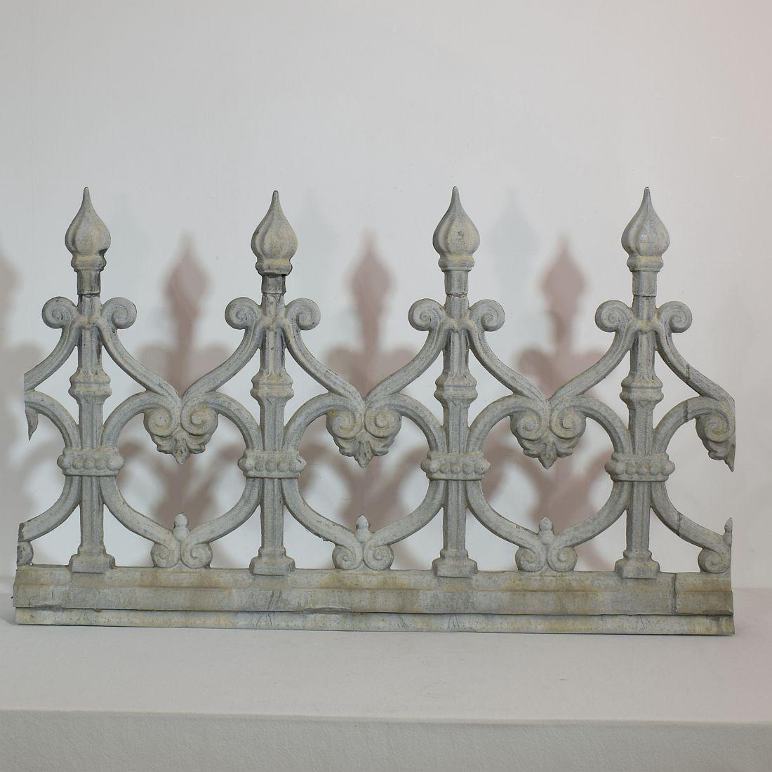 Pair of 19th Century French Zinc Architectural Roof Ornaments or Finials 6