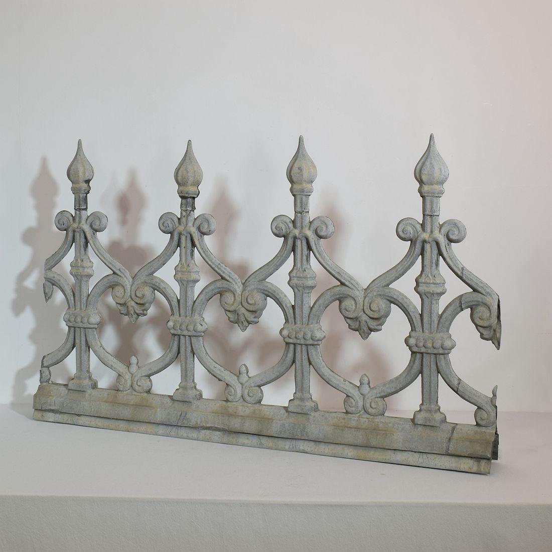 Pair of 19th Century French Zinc Architectural Roof Ornaments or Finials 7