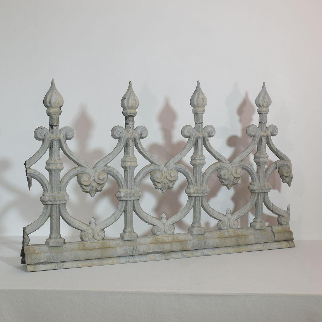 Pair of 19th Century French Zinc Architectural Roof Ornaments or Finials 8