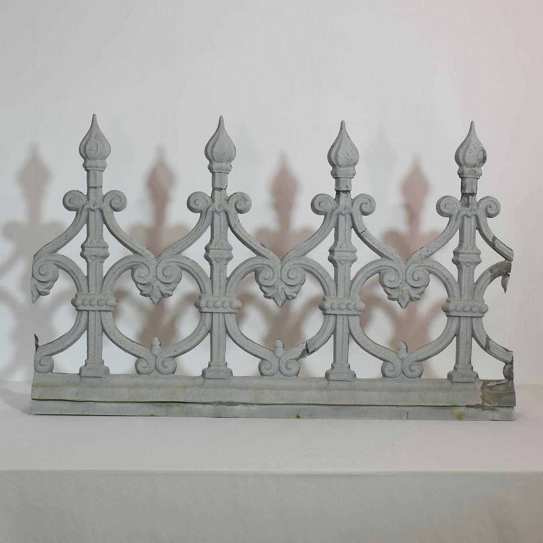 Pair of 19th Century French Zinc Architectural Roof Ornaments or Finials 10