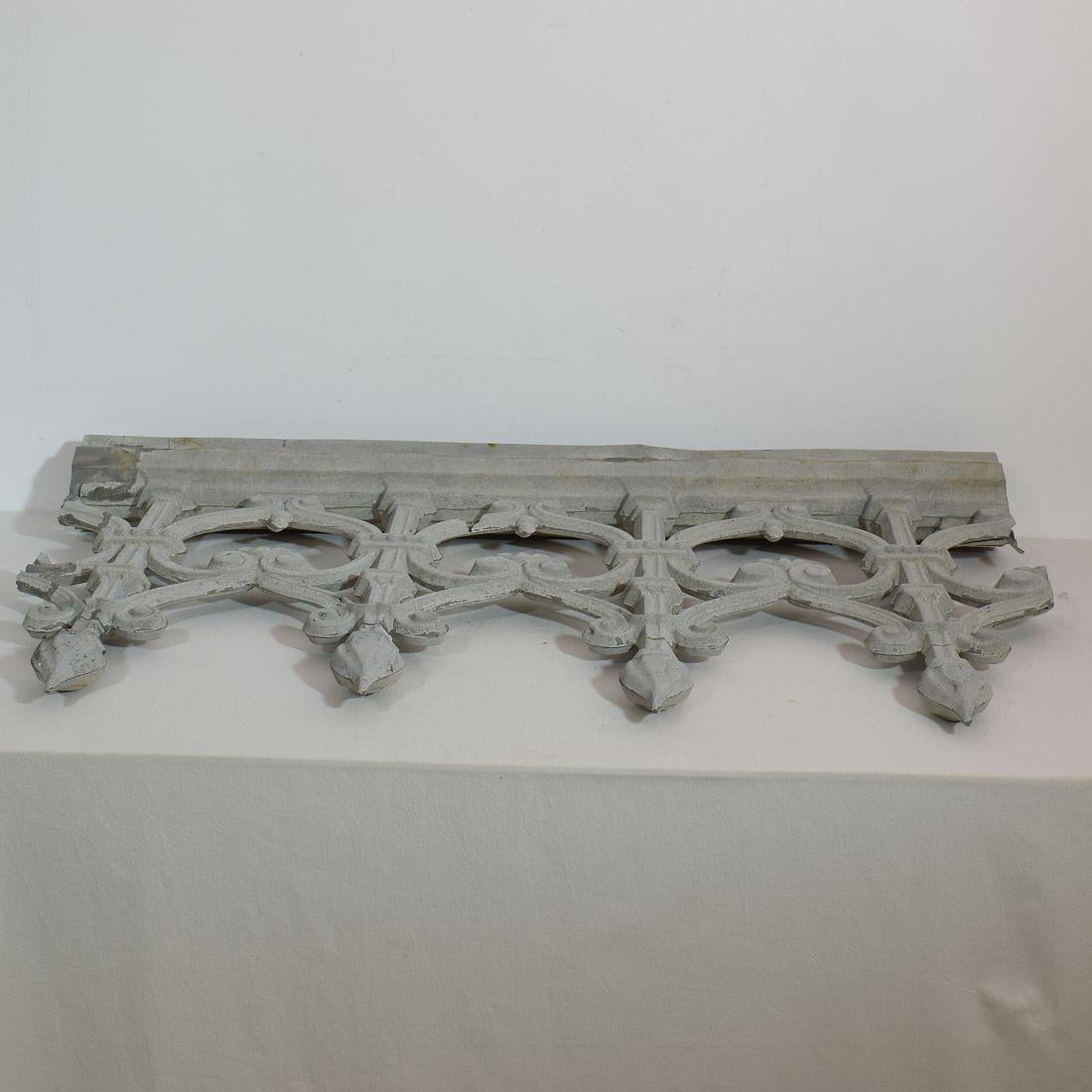 Pair of 19th Century French Zinc Architectural Roof Ornaments or Finials 14