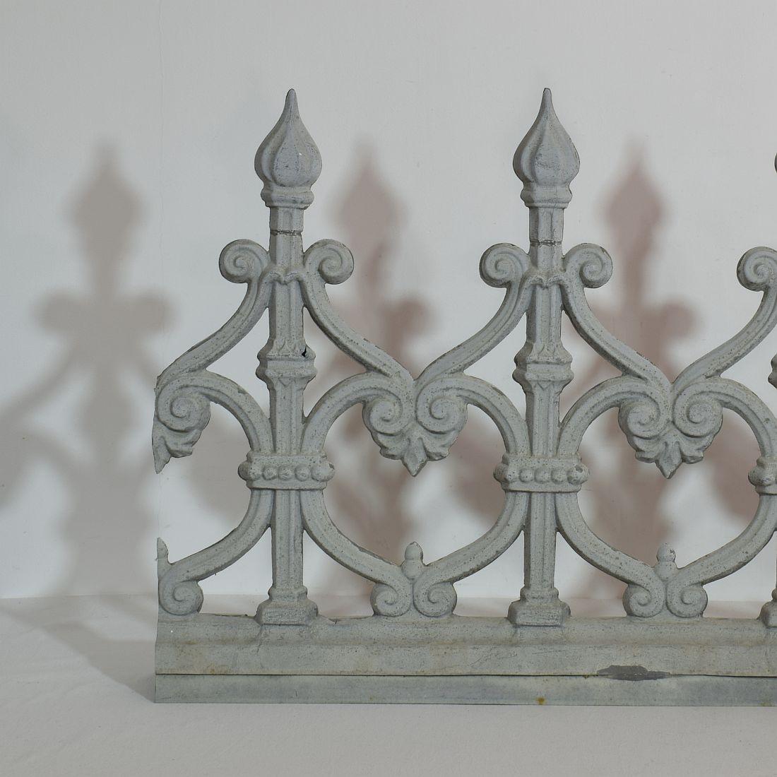 Pair of 19th Century French Zinc Architectural Roof Ornaments or Finials 1