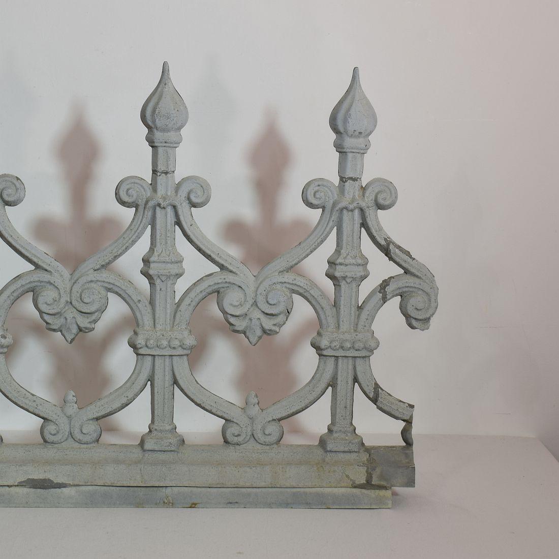 Pair of 19th Century French Zinc Architectural Roof Ornaments or Finials 2