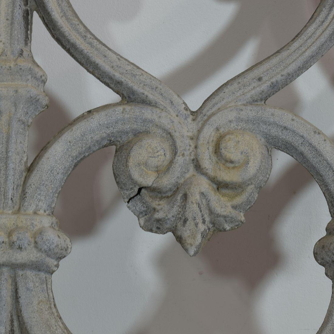 Pair of 19th Century French Zinc Architectural Roof Ornaments or Finials 3