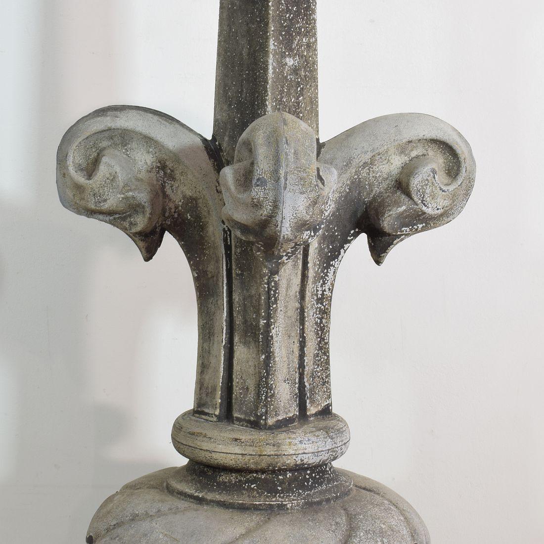 Pair of 19th Century French Zinc Roof Finials 4