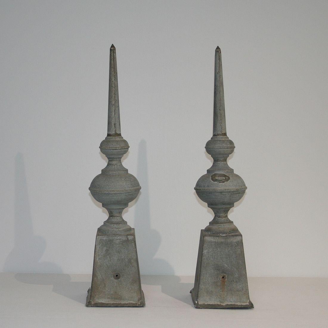 Pair of 19th Century French Zinc Roof Finials at 1stDibs | french roof ...