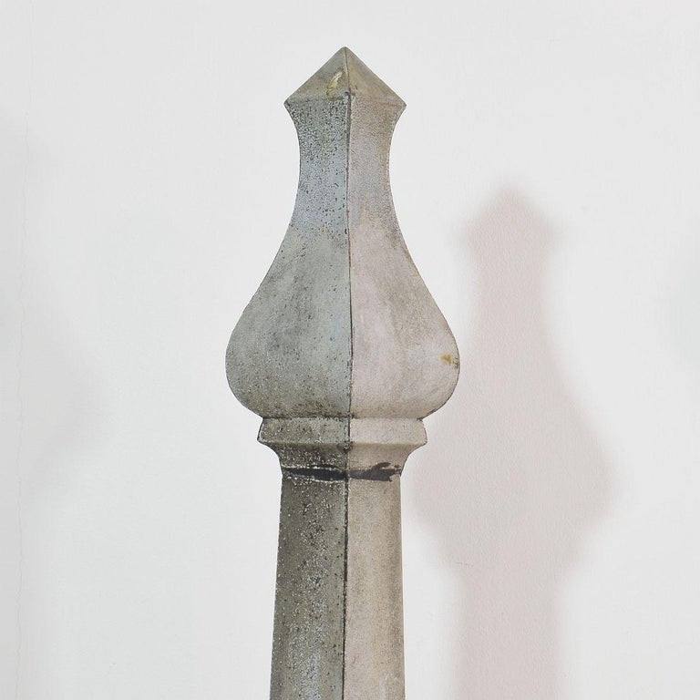 Pair of 19th Century French Zinc Roof Finials at 1stDibs