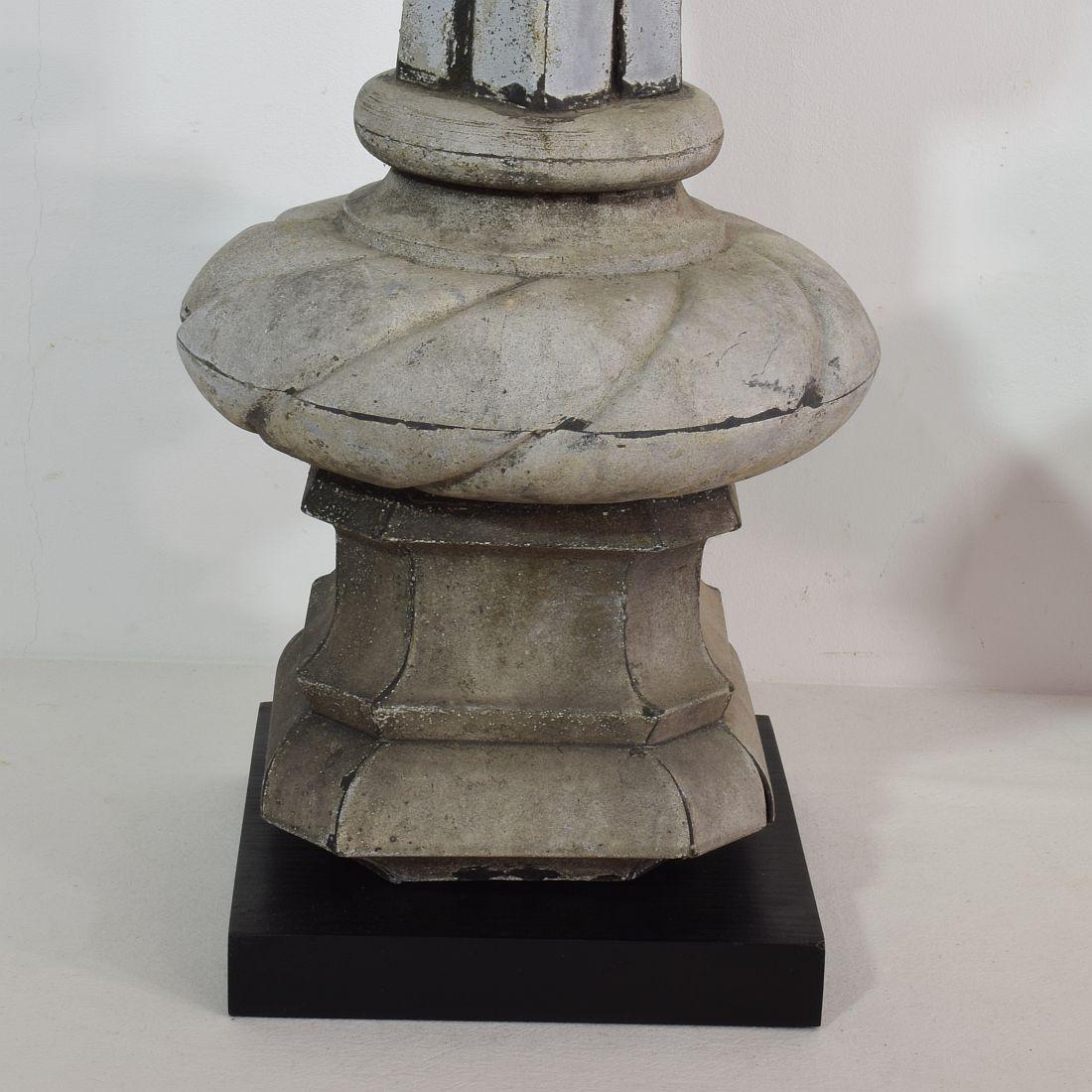 Pair of 19th Century French Zinc Roof Finials 2