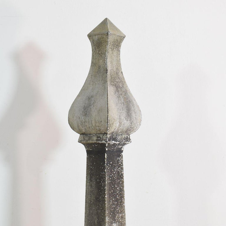 Pair of 19th Century French Zinc Roof Finials at 1stDibs