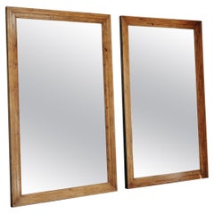 Antique pair of 19th century full length mirrors