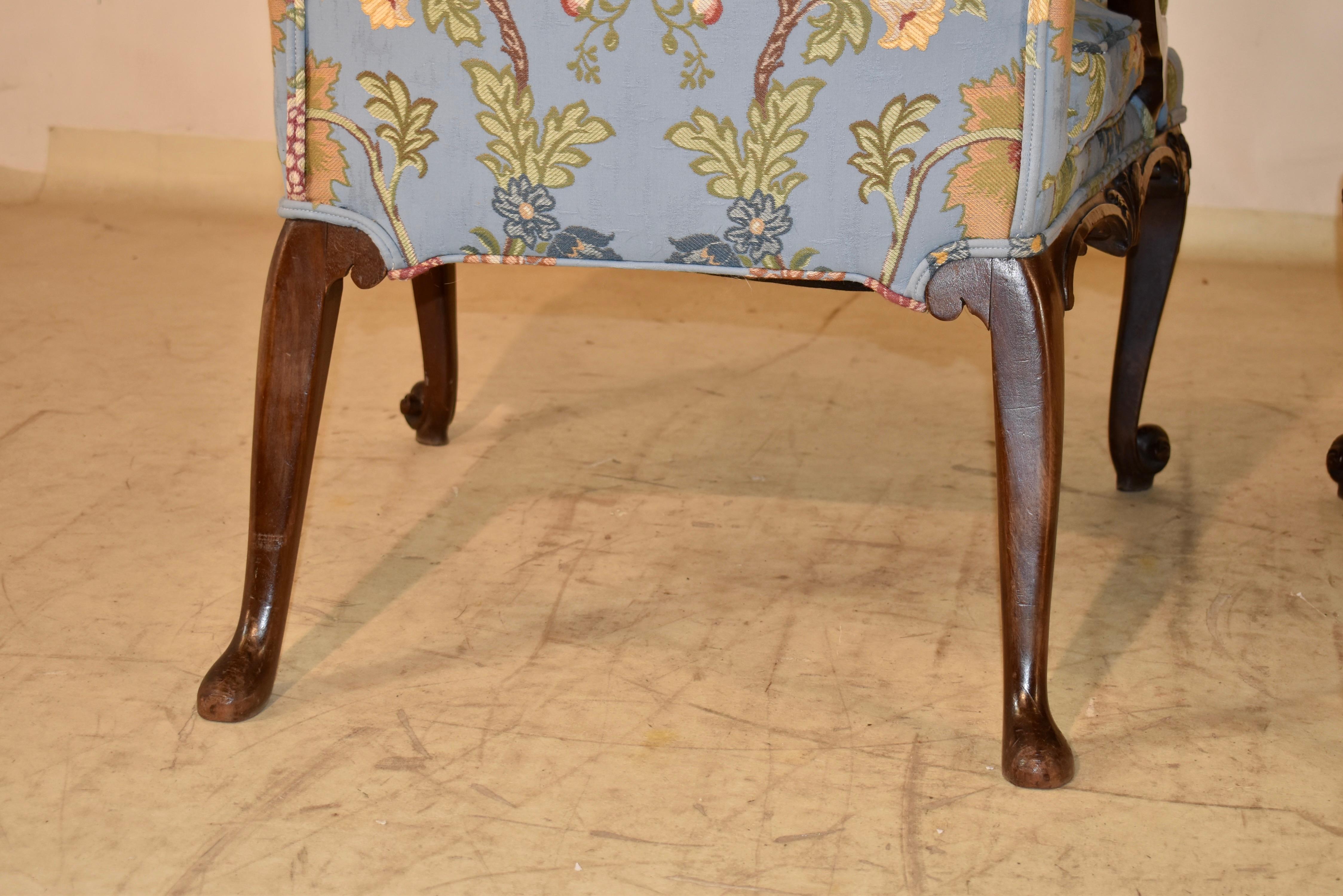 Pareja de sillas Gainsborough del siglo XIX en venta 4