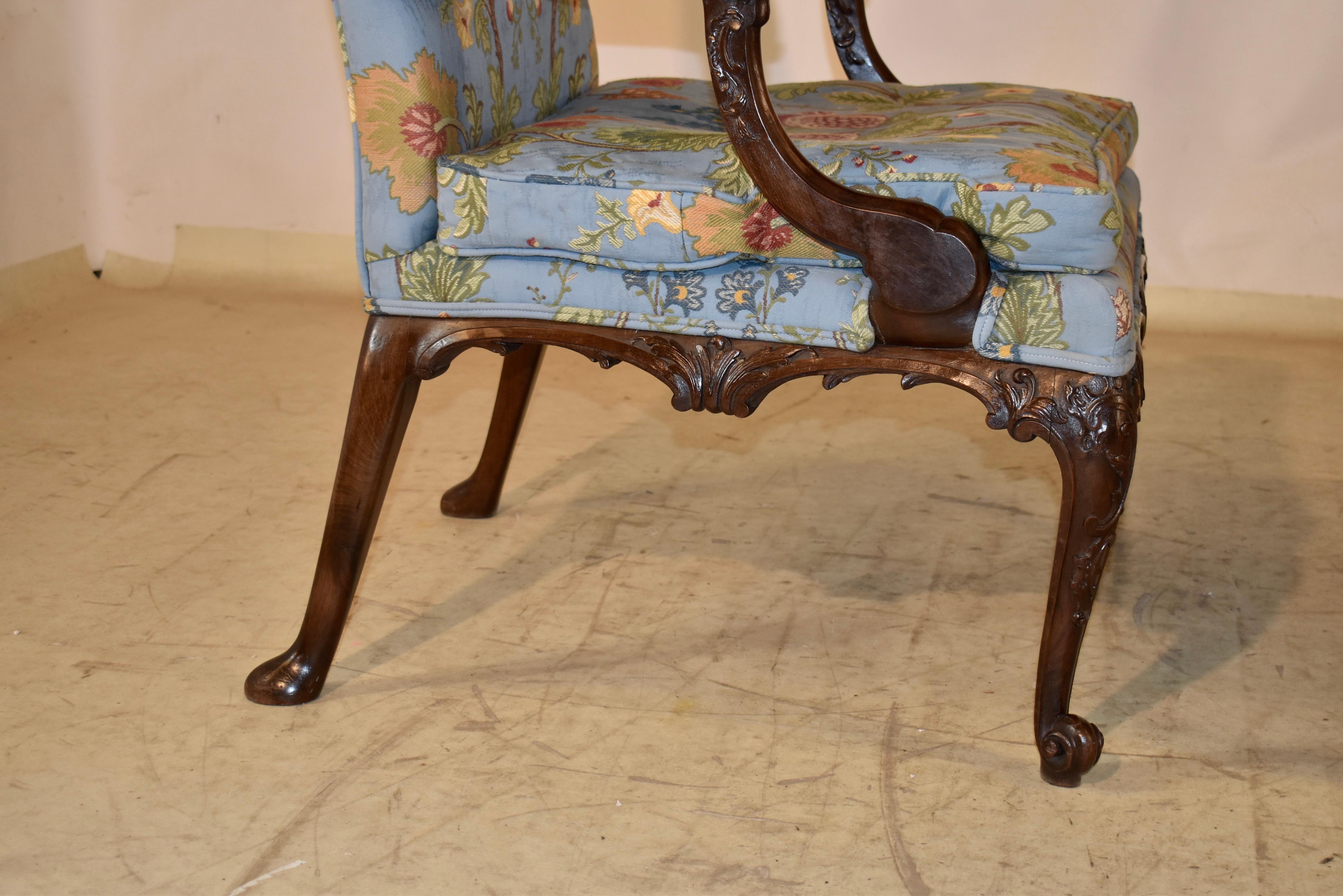 Pair of 19th Century Gainsborough Chairs in vendita 5