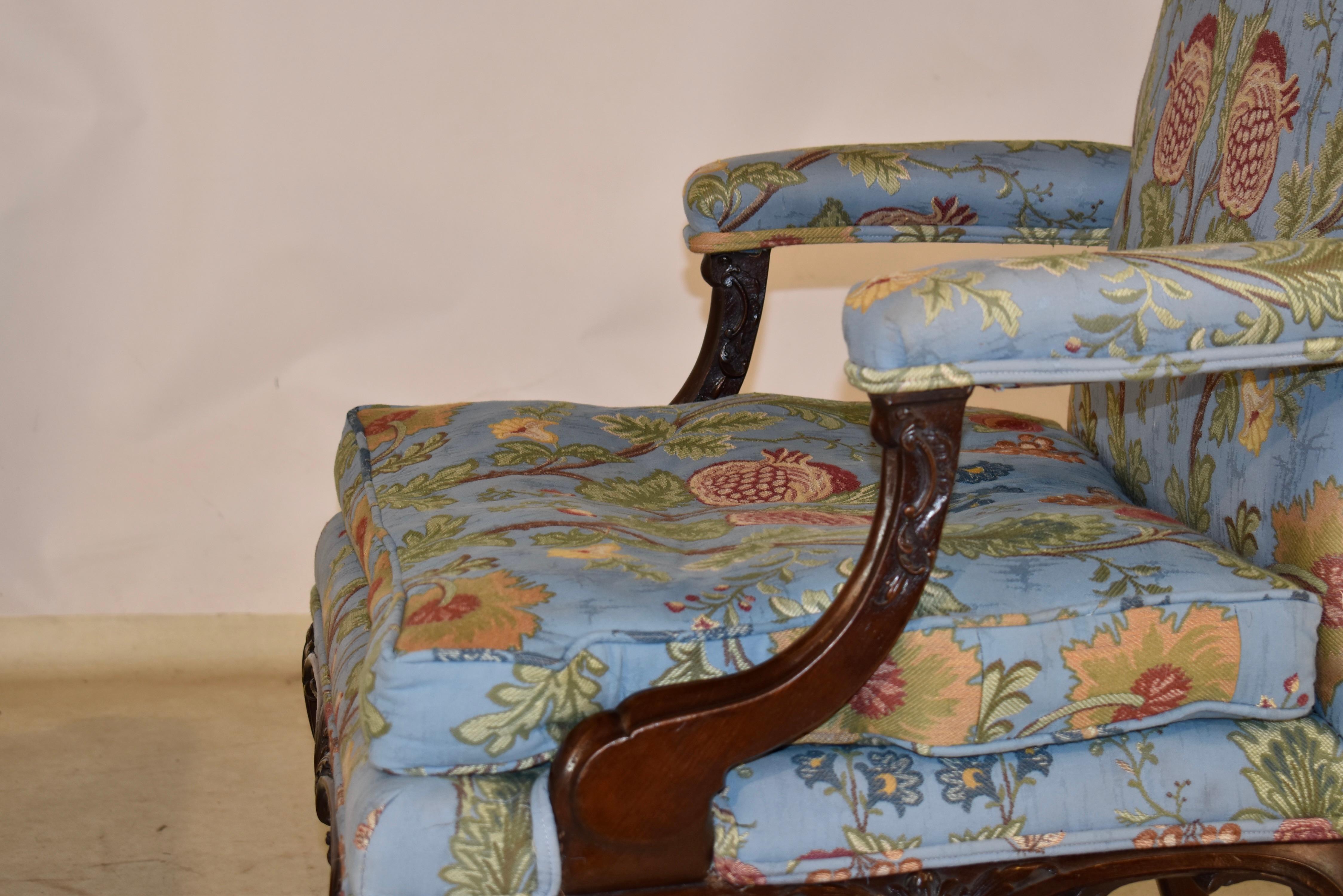 Pareja de sillas Gainsborough del siglo XIX en venta 8