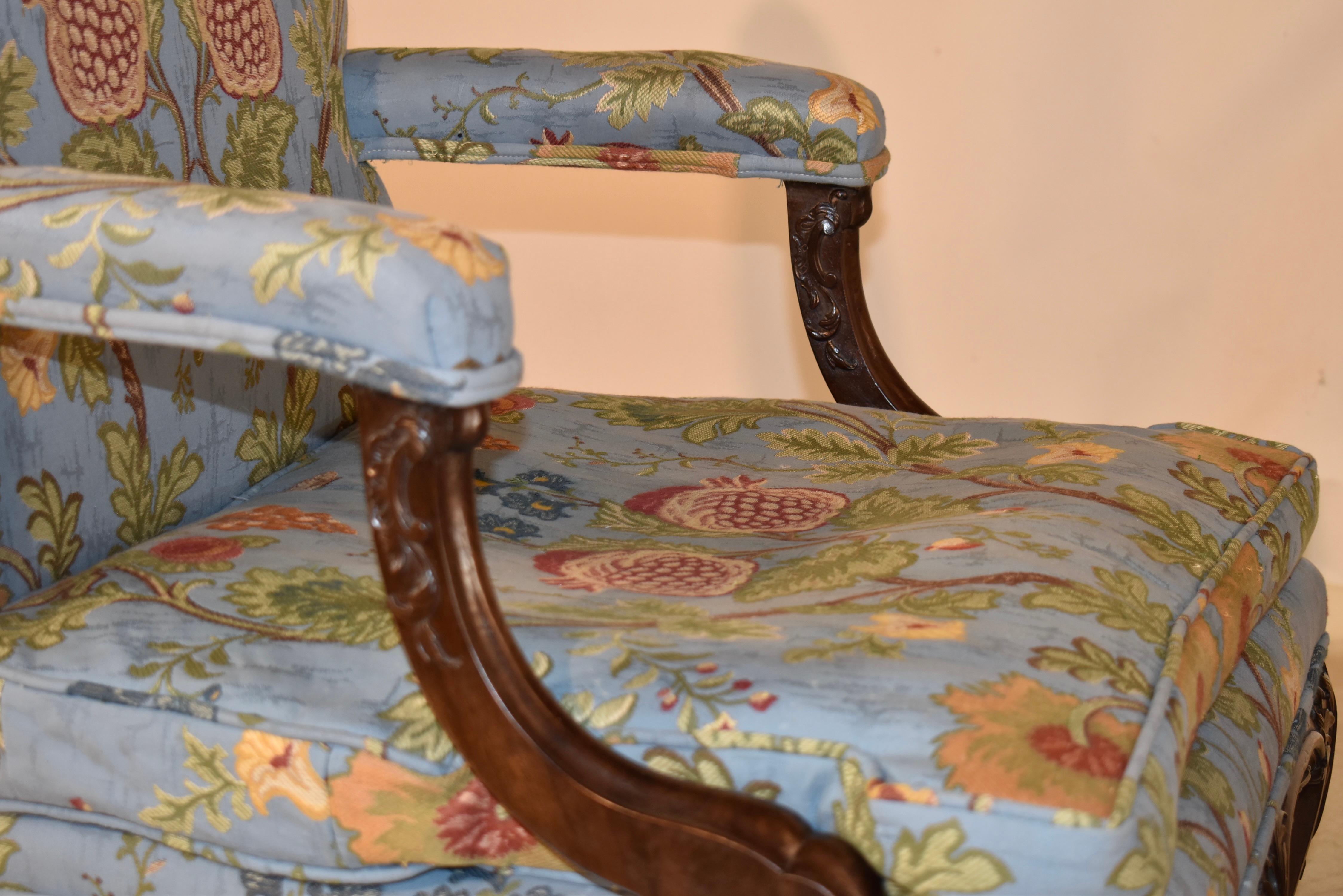 Pareja de sillas Gainsborough del siglo XIX en venta 9