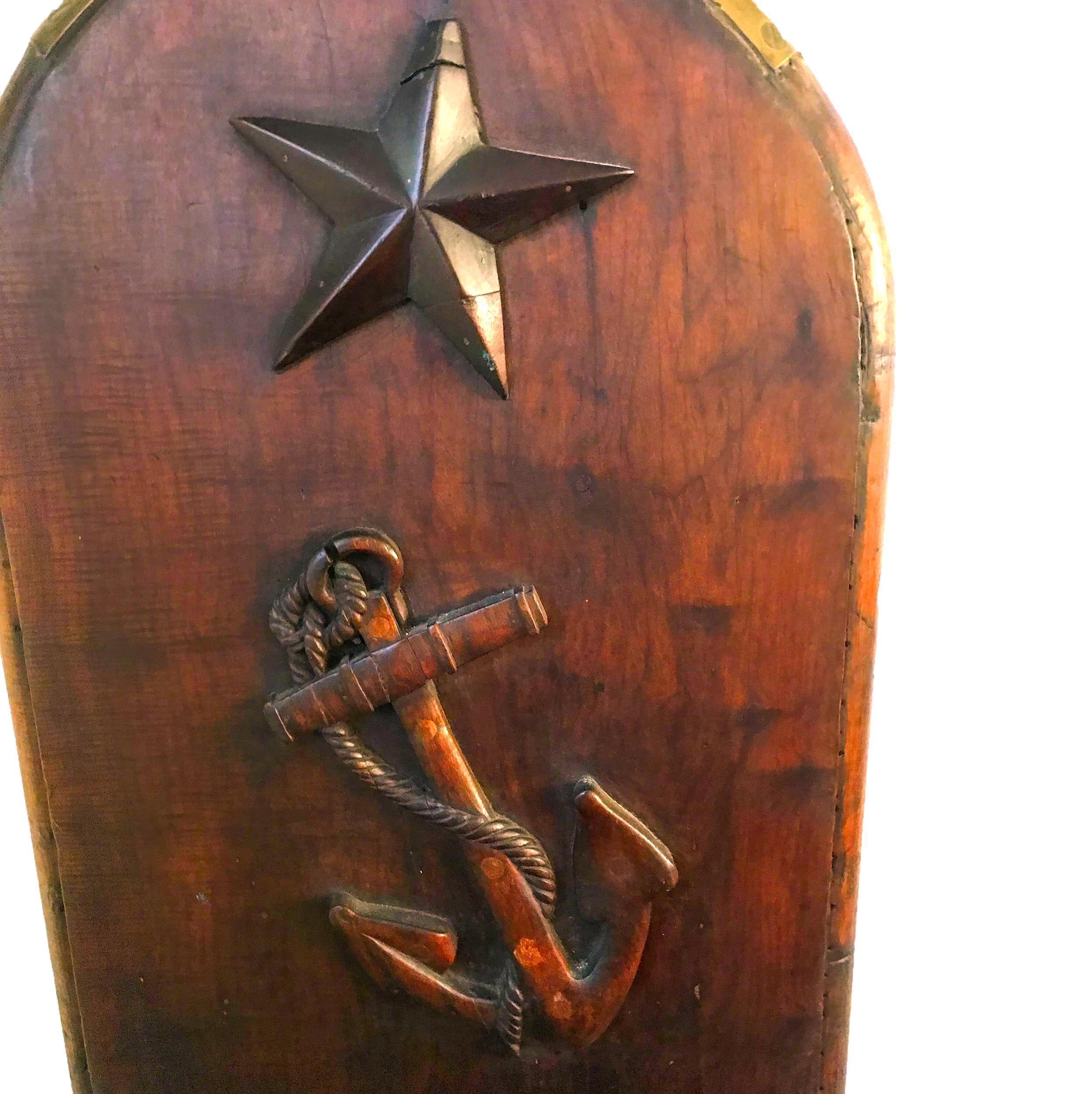 Hand-Carved Pair of 19th Century Gangway Boards