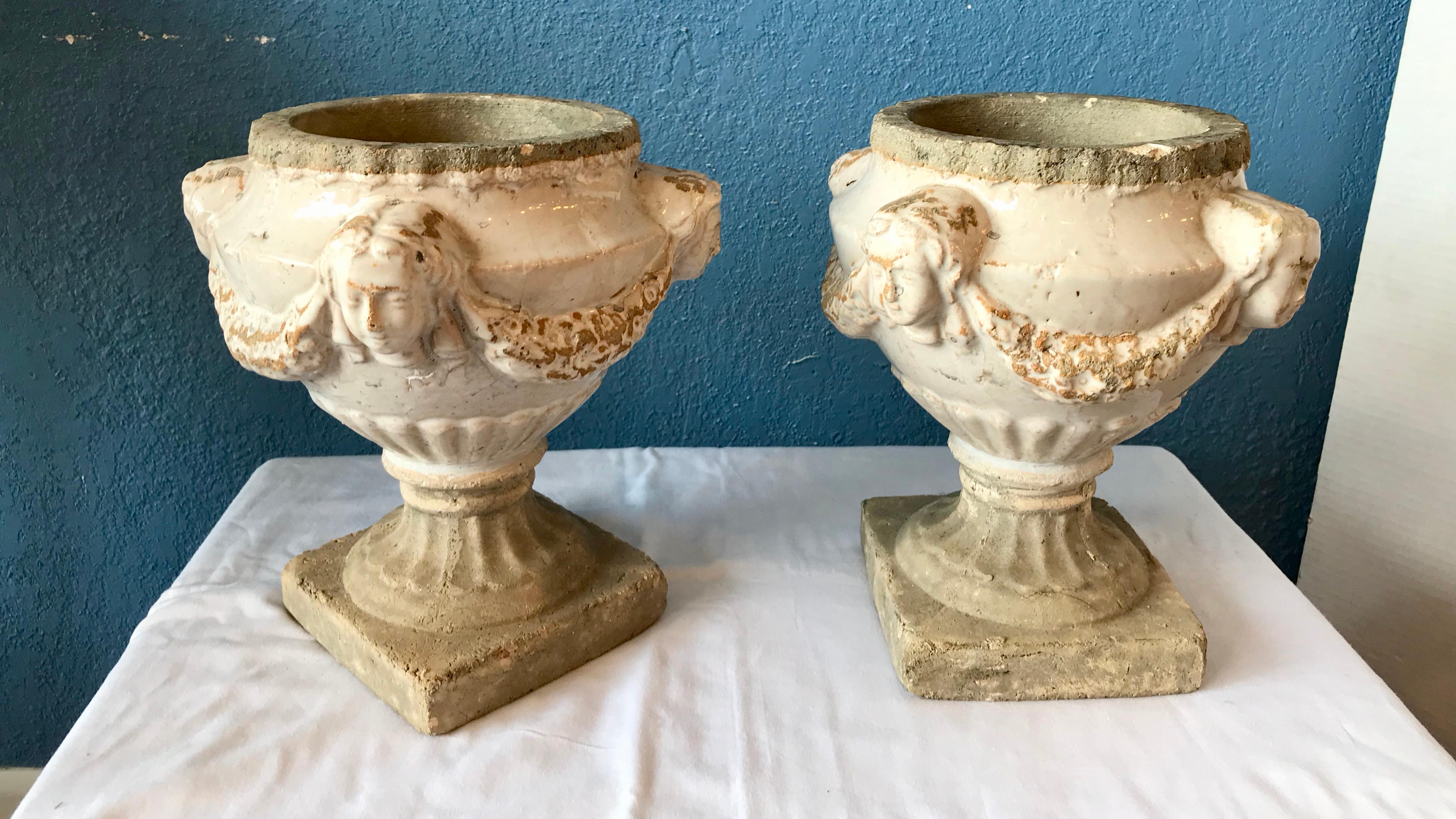 French Pair of 19th Century Garden Planters